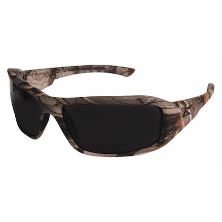 Brazeau, Safety Glasses, Anti-Scratch, Gray Lens, Camo Frame, Full-Frame MPN:XB116CF