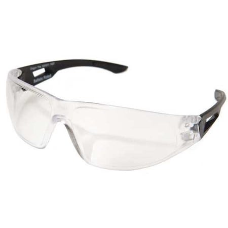Dragon Fire, Safety Glasses, Anti-Fog & Anti-Scratch, Clear Lens, Black Frame, Frameless MPN:XDF611
