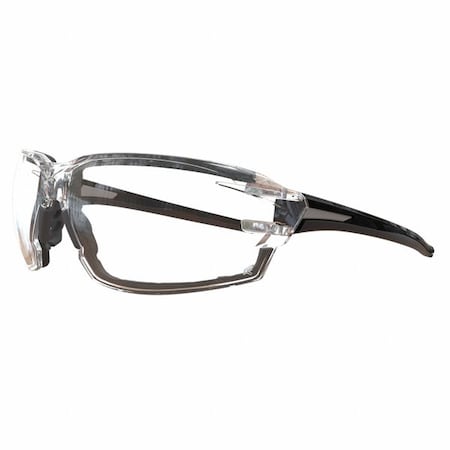 Nevosa, Safety Glasses, Anti-Scratch, Clear Lens, Black Frame, Full-Frame MPN:XV411AFG