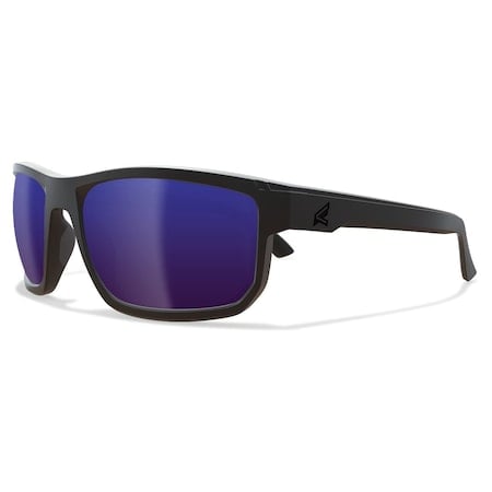 Defiance Safety Eyewear, Black Frame/ Polarized Aqua Precision Blue Mirror Lenses MPN:ZTDFAP218
