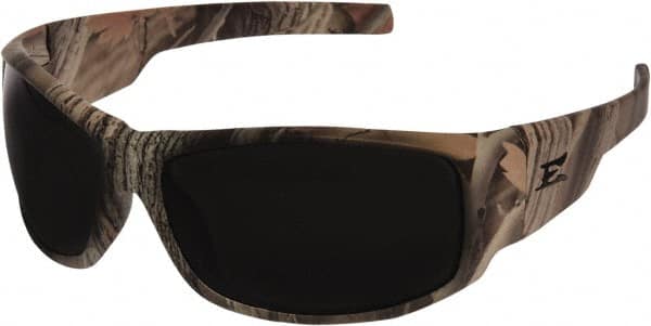 Safety Glass: Scratch-Resistant, Polycarbonate, Smoke Lenses, Full-Framed, UV Protection MPN:HZ116CF