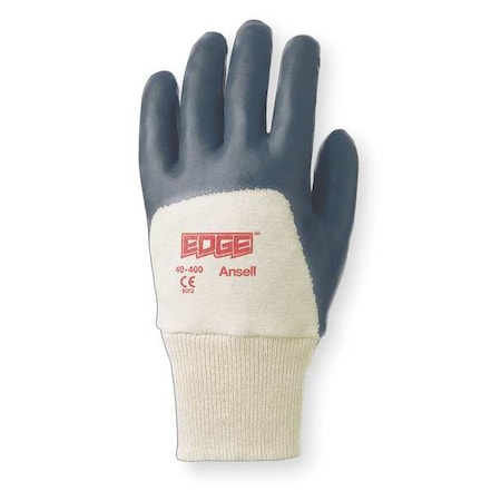 Coated Gloves, Nitrile, Sandy, 3/4 Dip, 3 Abrasion Level, Gray, XL 1 PR MPN:40-400