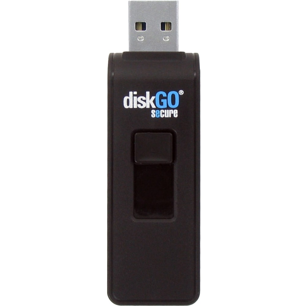 EDGE 4GB DiskGo Secure Pro USB 3.0 Flash Drive - 4 GB - USB 3.0 - 256-bit AES - Lifetime Warranty (Min Order Qty 3) MPN:PE242930