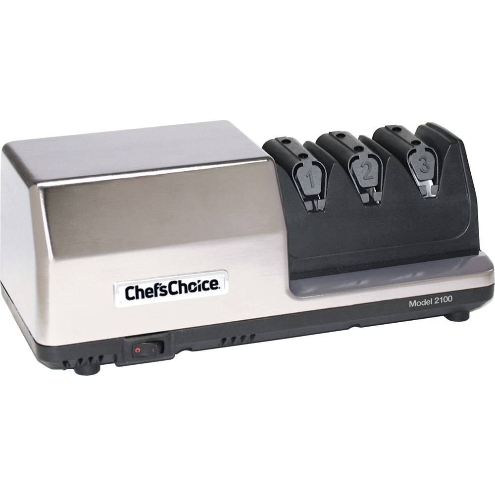 Edgecraft Chefs Choice Commercial EdgeSelect Diamond Hone Knife Sharpener, Silver MPN:210008