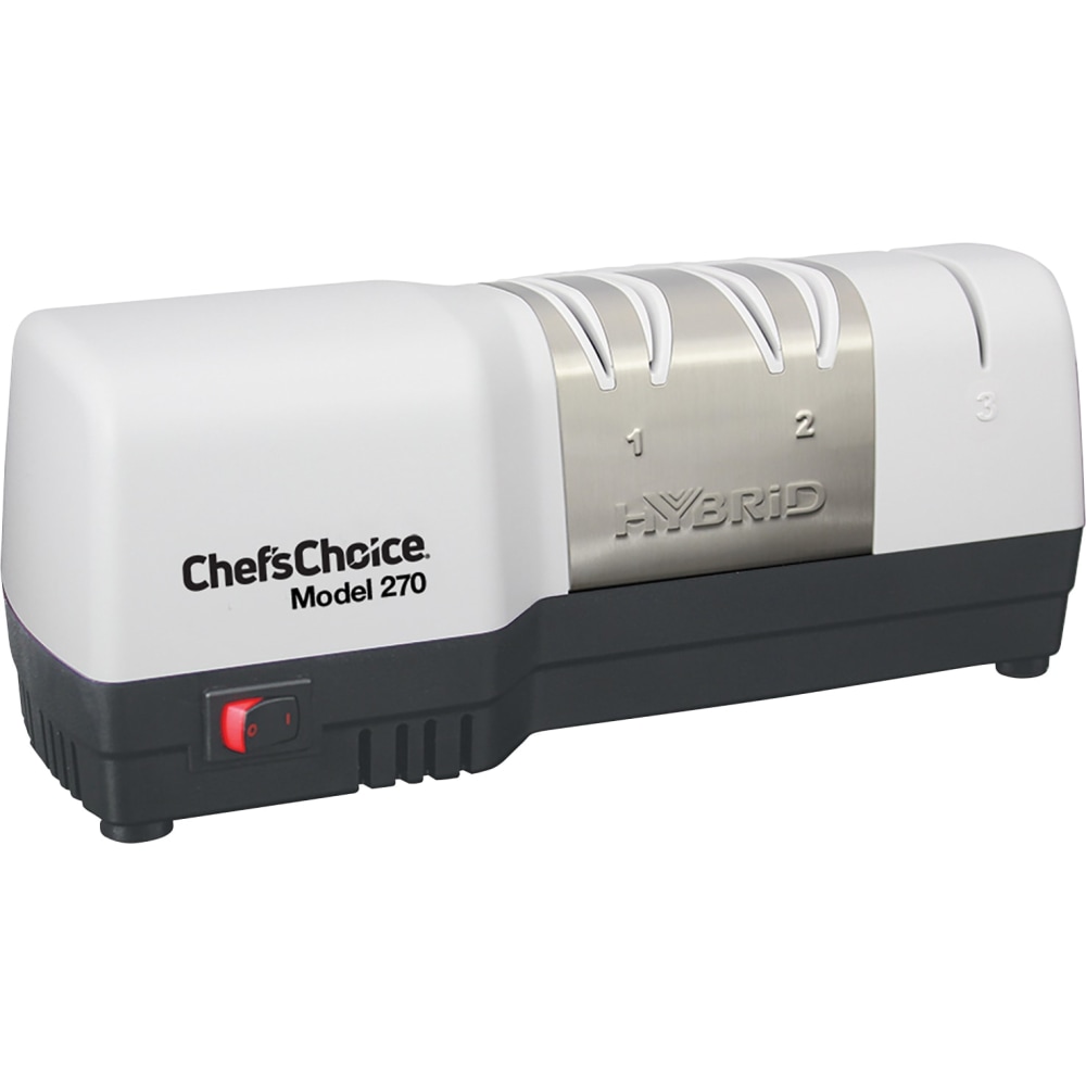 Edgecraft Chefs Choice Hybrid Diamond Hone Knife Sharpener, Silver MPN:270100