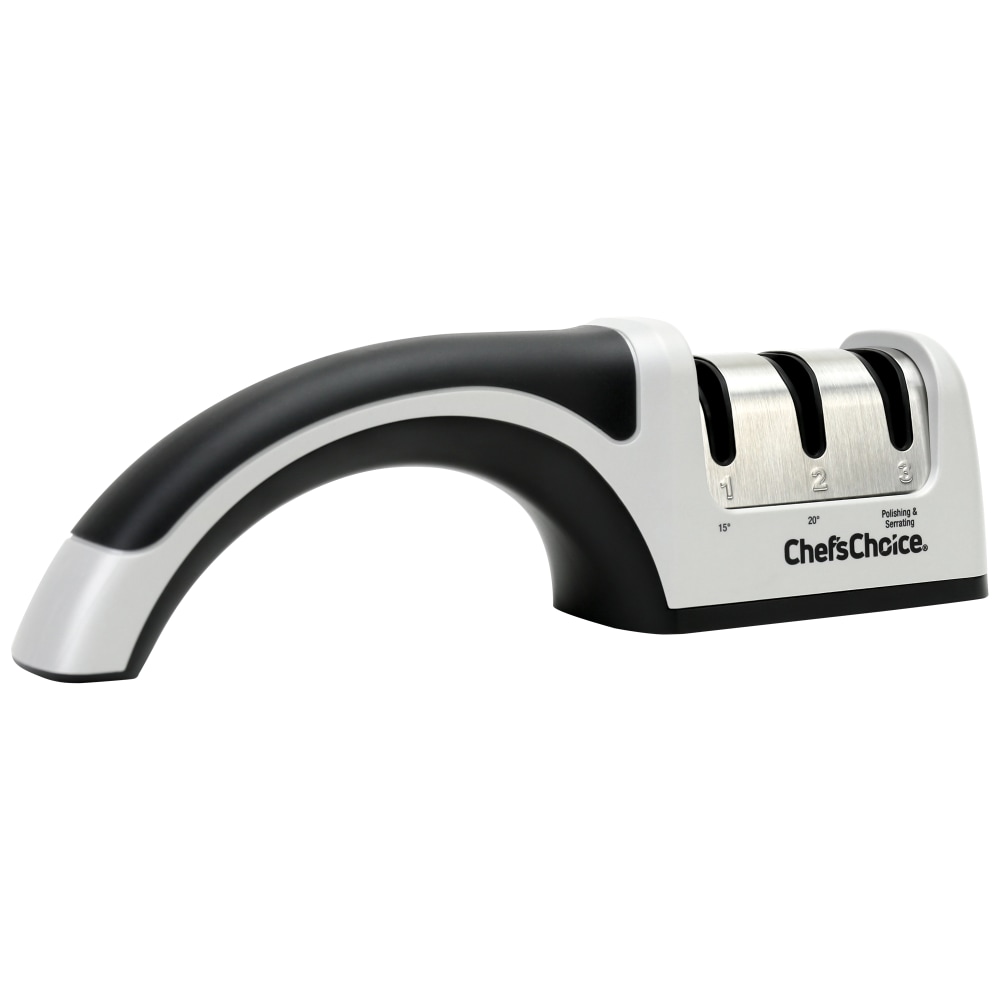Edgecraft Chefs Choice AngleSelect Professional Manual Knife Sharpener, Silver/Black MPN:4643009