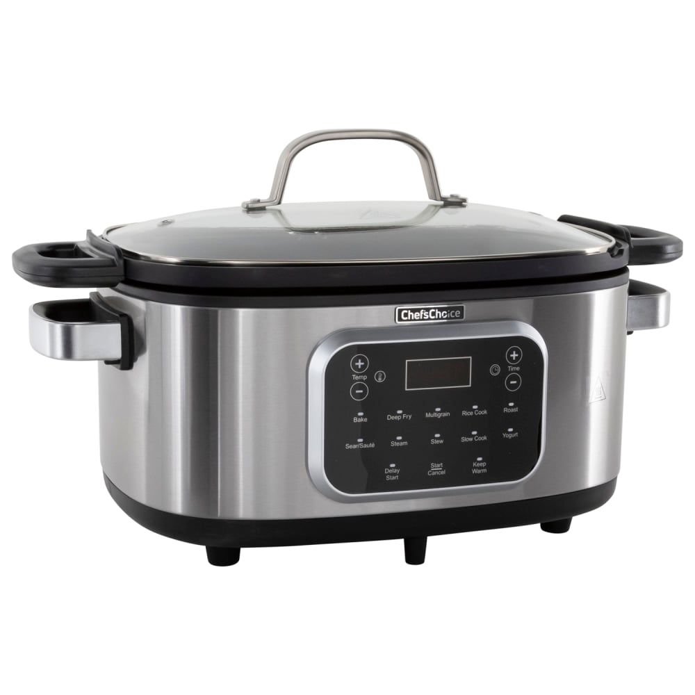 Edgecraft ChefsChoice All-in-1 Multi-Cooker, 6-Quart, Silver MPN:VCCC20SS13