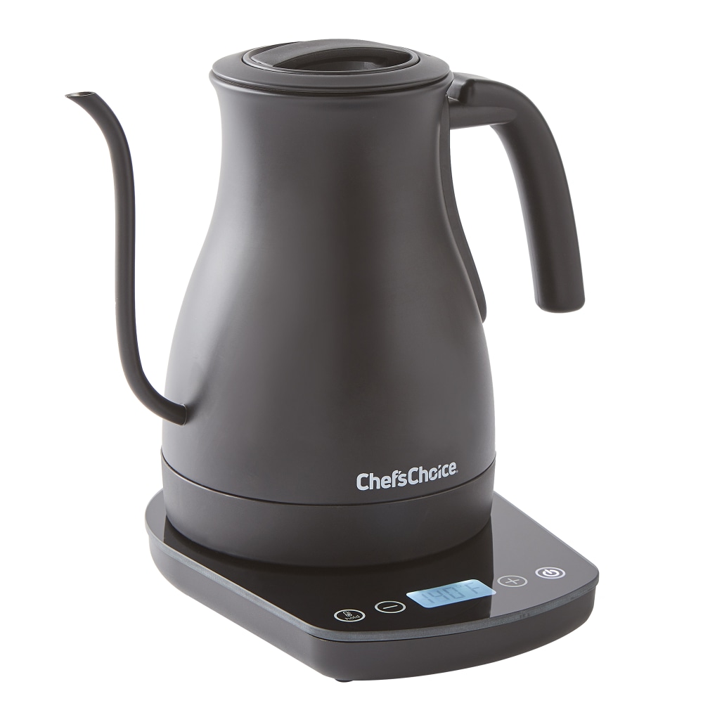 Edgecraft Chefs Choice 1L Electric Gooseneck Kettle, Matte Black MPN:KTCC1LMB13