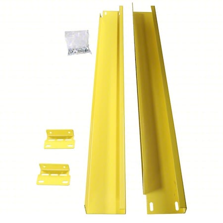 Safety Handrail, Steel, Yellow, 43-5/16
