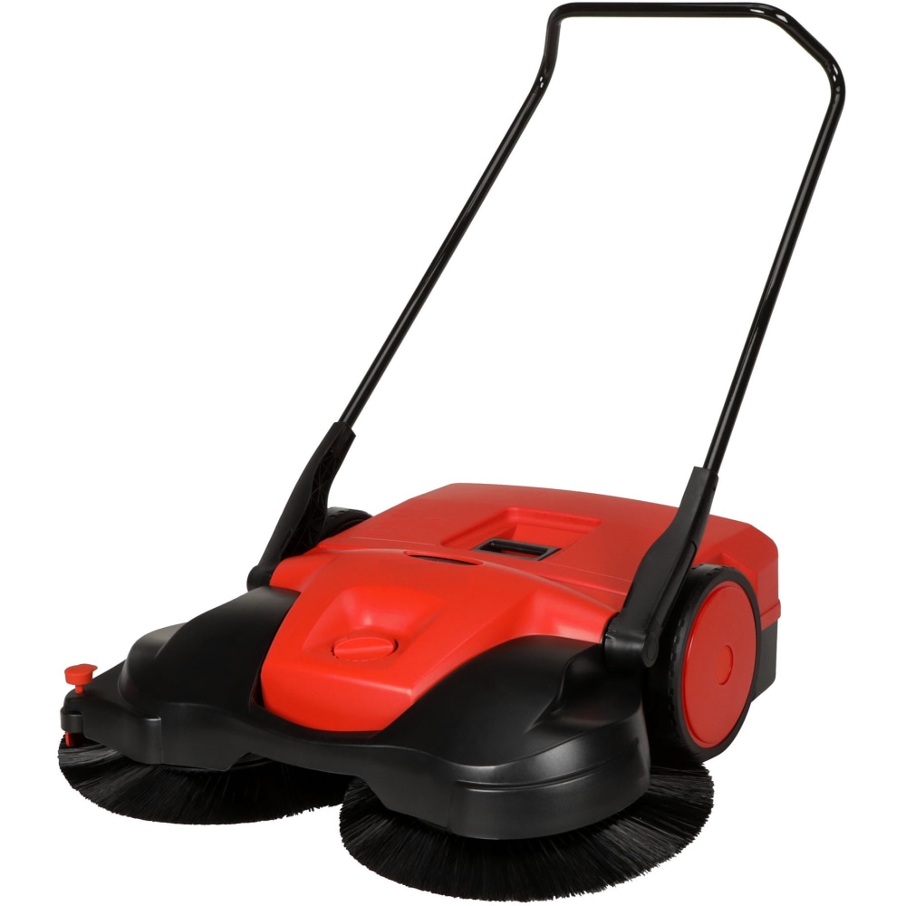 Bissell BG-497 Triple Brush Push Sweeper, 40in x 37in, Red MPN:BG-497