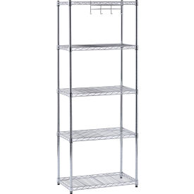 MuscleRack™ 5 Tier Deco Wire Shelving Unit 24