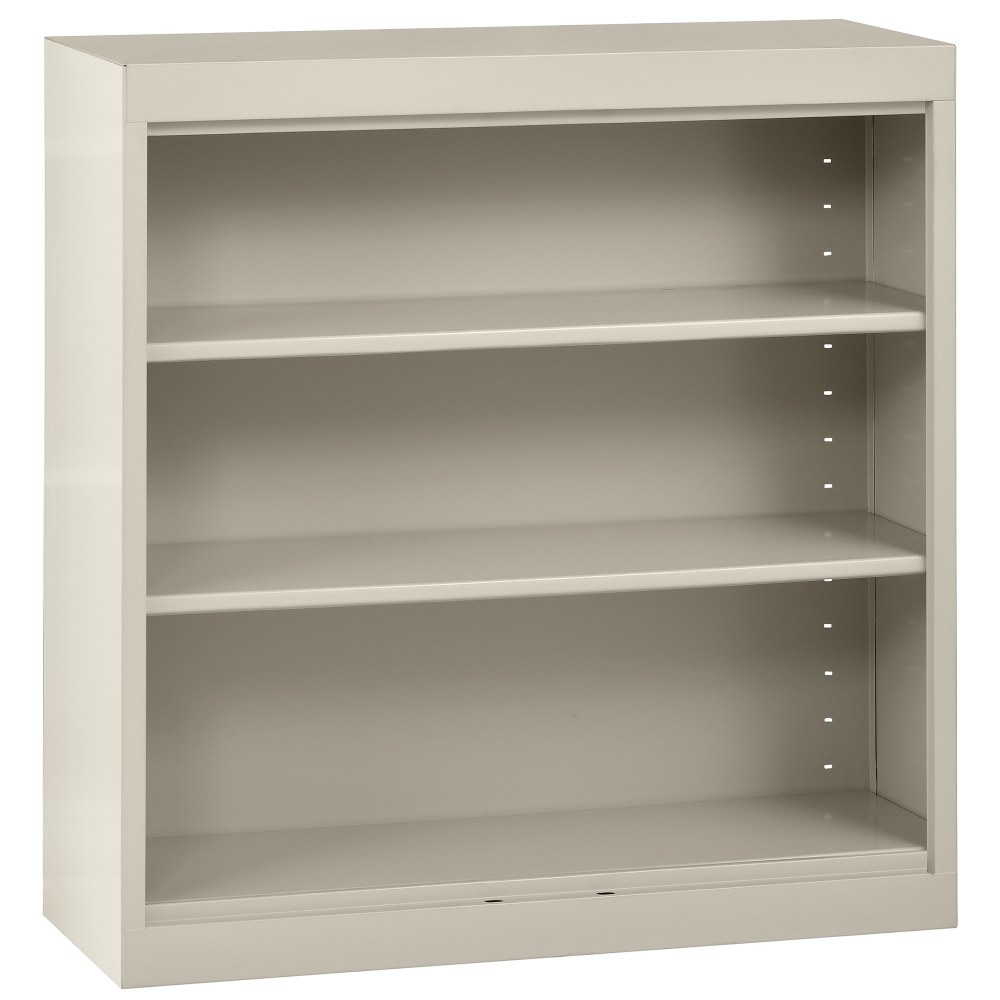 Sandusky 3-Shelf Welded Steel Bookcase, 36inH x 36inW x 12inD, Putty MPN:BA20361236-07