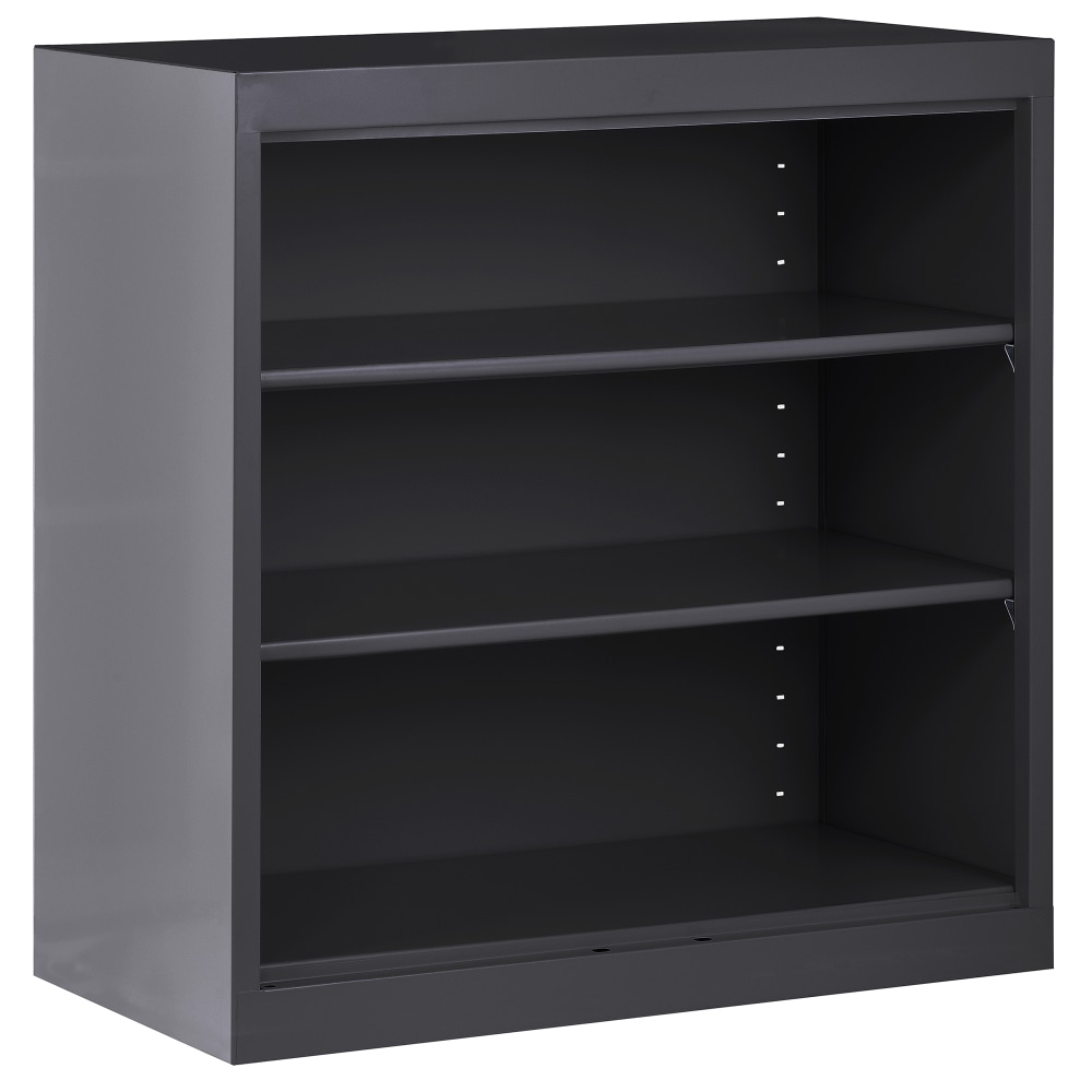 Sandusky 3-Shelf Welded Steel Bookcase, 36inH x 36inW x 18inD, Black MPN:BA20361836-09