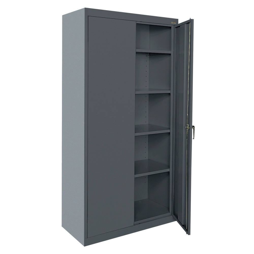 Sandusky Classic Series Medium-Duty Assembled Storage Cabinet, 72inH x 36inW x 24inD, Charcoal MPN:CA41362472-02