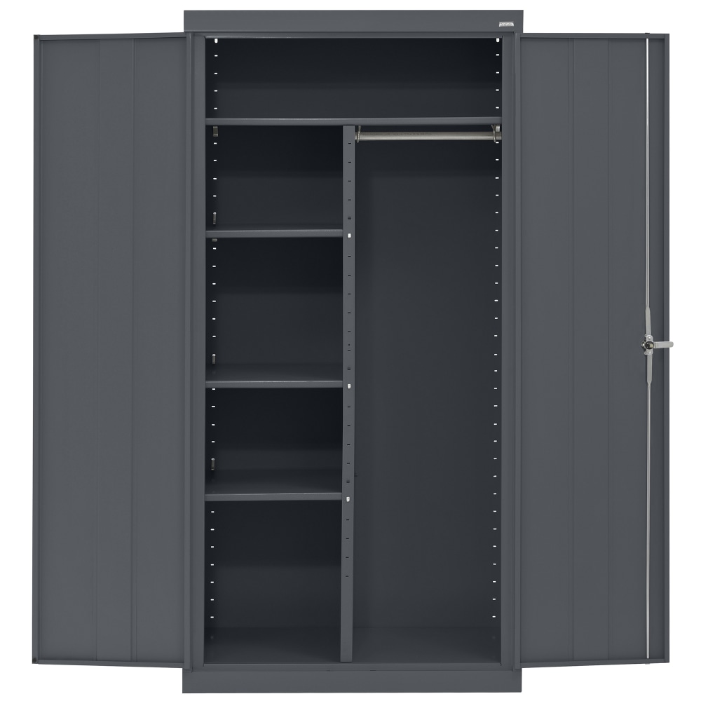 Sandusky Classic Series Medium-Duty Assembled Combination Storage Cabinet, 72inH x 36inW x 18inD, Charcoal MPN:CAC1361872-02