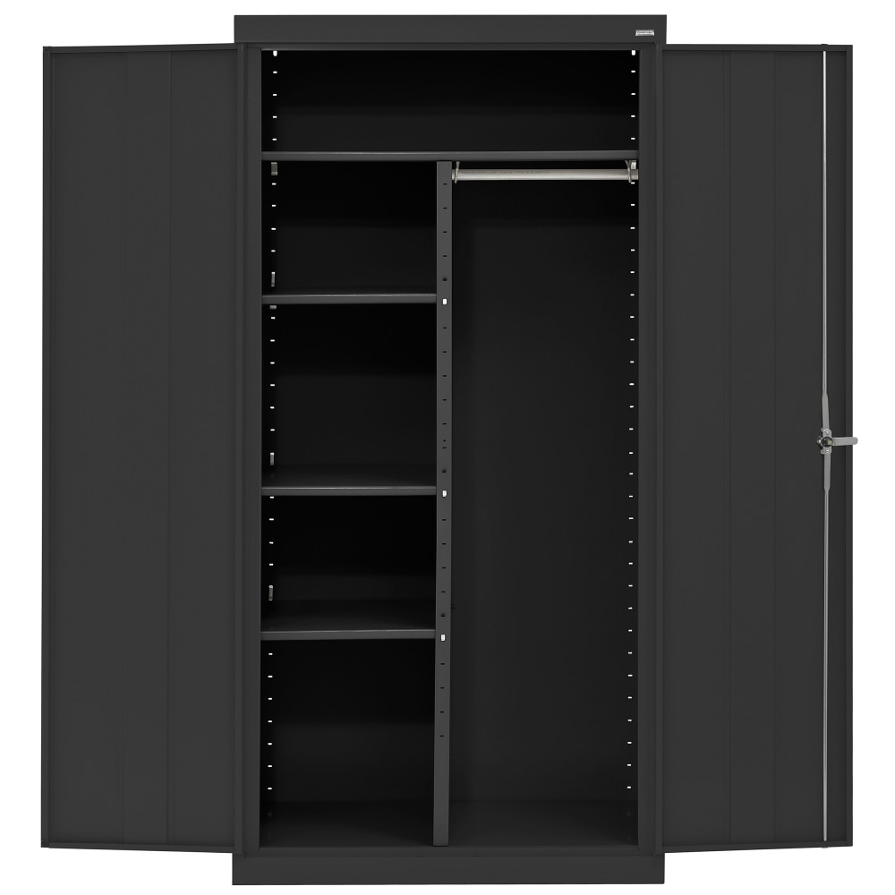 Sandusky Classic Series Medium-Duty Assembled Combination Storage Cabinet, 72inH x 36inW x 18inD, Black MPN:CAC1361872-09