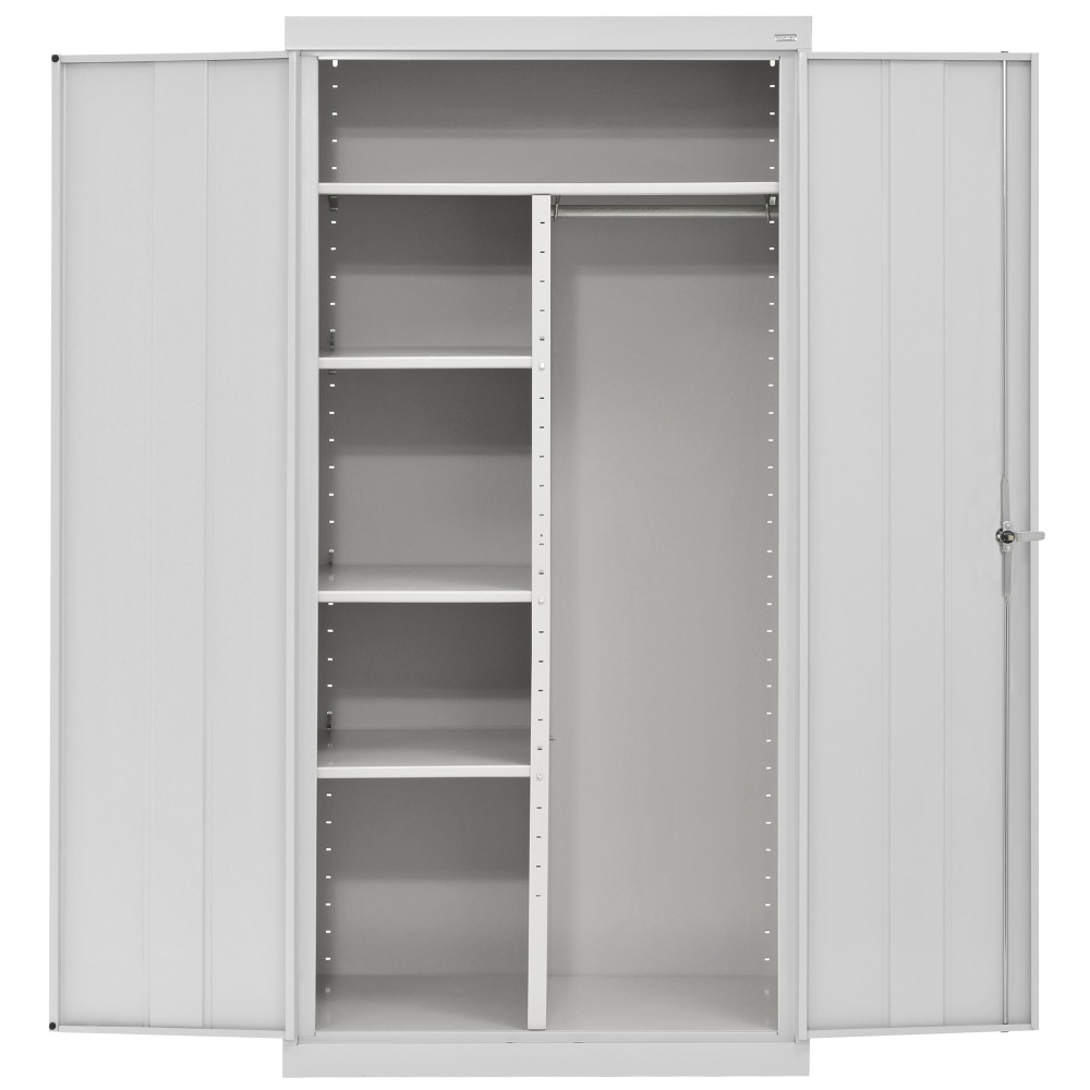 Sandusky Classic Series Medium-Duty Assembled Combination Storage Cabinet, 72inH x 36inW x 24inD, Dove Gray MPN:CAC1362472-05