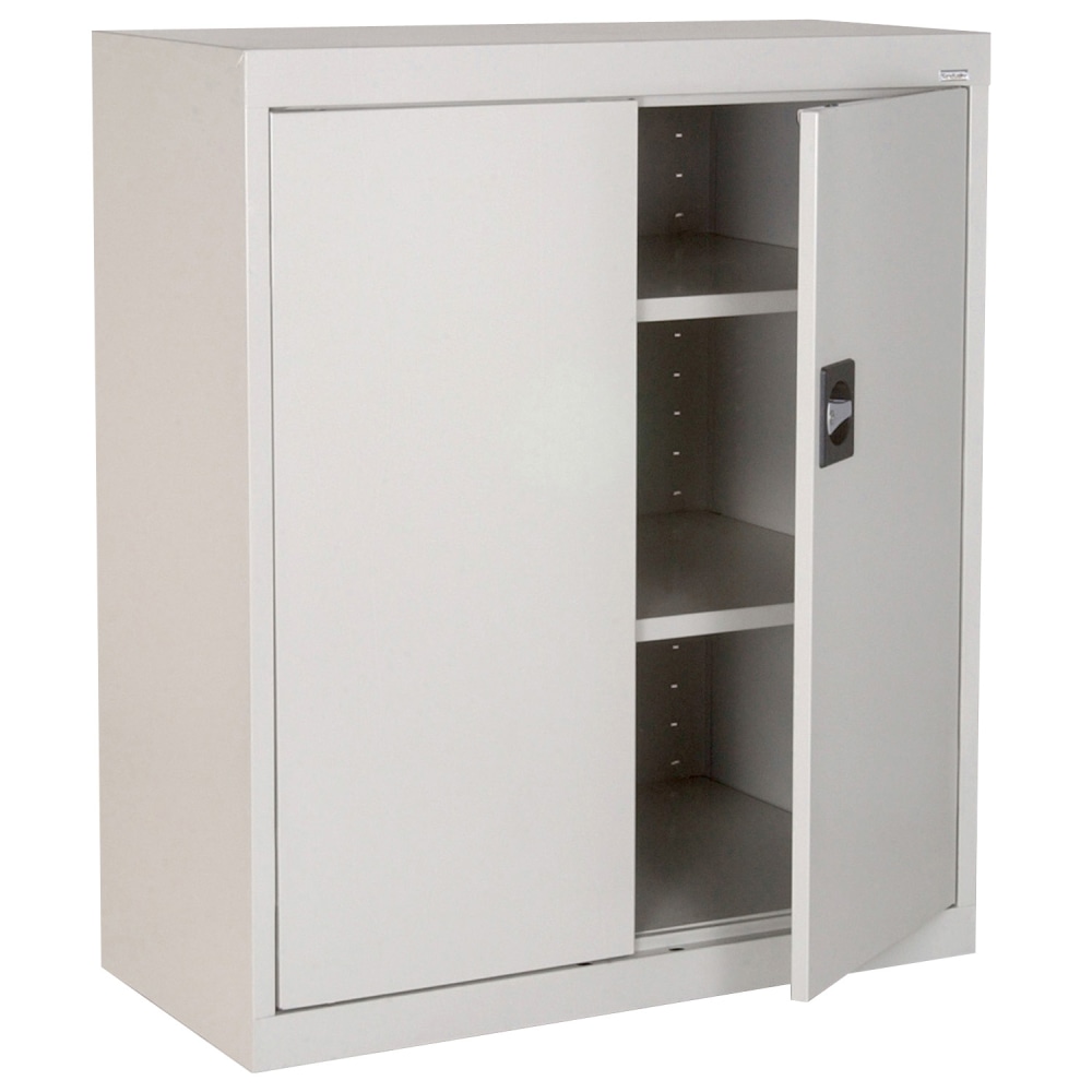 Sandusky Elite Series Heavy-Duty Assembled Counter-Height Storage Cabinet, 36inH x 36inW x 18inD, Dove Gray MPN:EA2R361836-05
