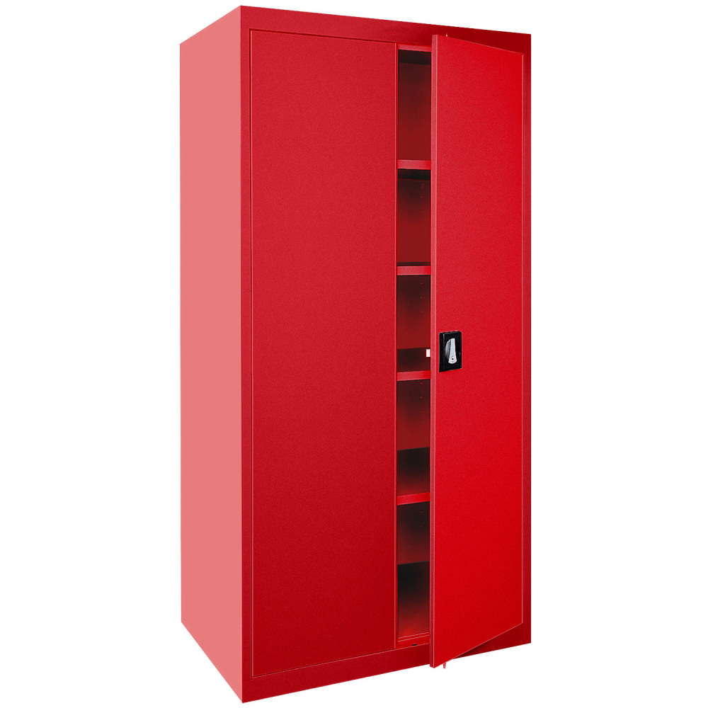 Sandusky Elite Series 36inW Heavy-Duty Storage Cabinet, 36in x 24in x 72in, Red MPN:EA4R362472-01