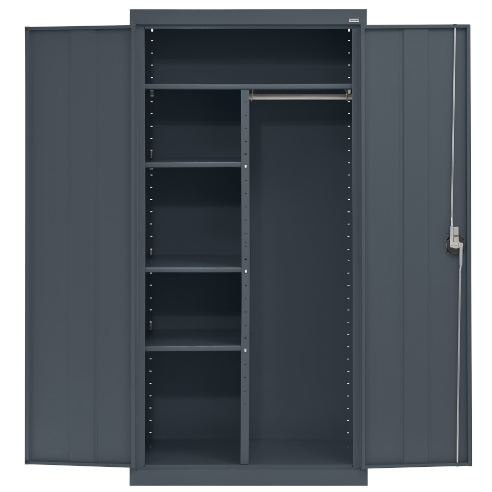 Sandusky Elite Series Heavy-Duty Assembled Combination Storage Cabinet, 72inH x 36inW x 18inD, Charcoal MPN:EACR361872-02