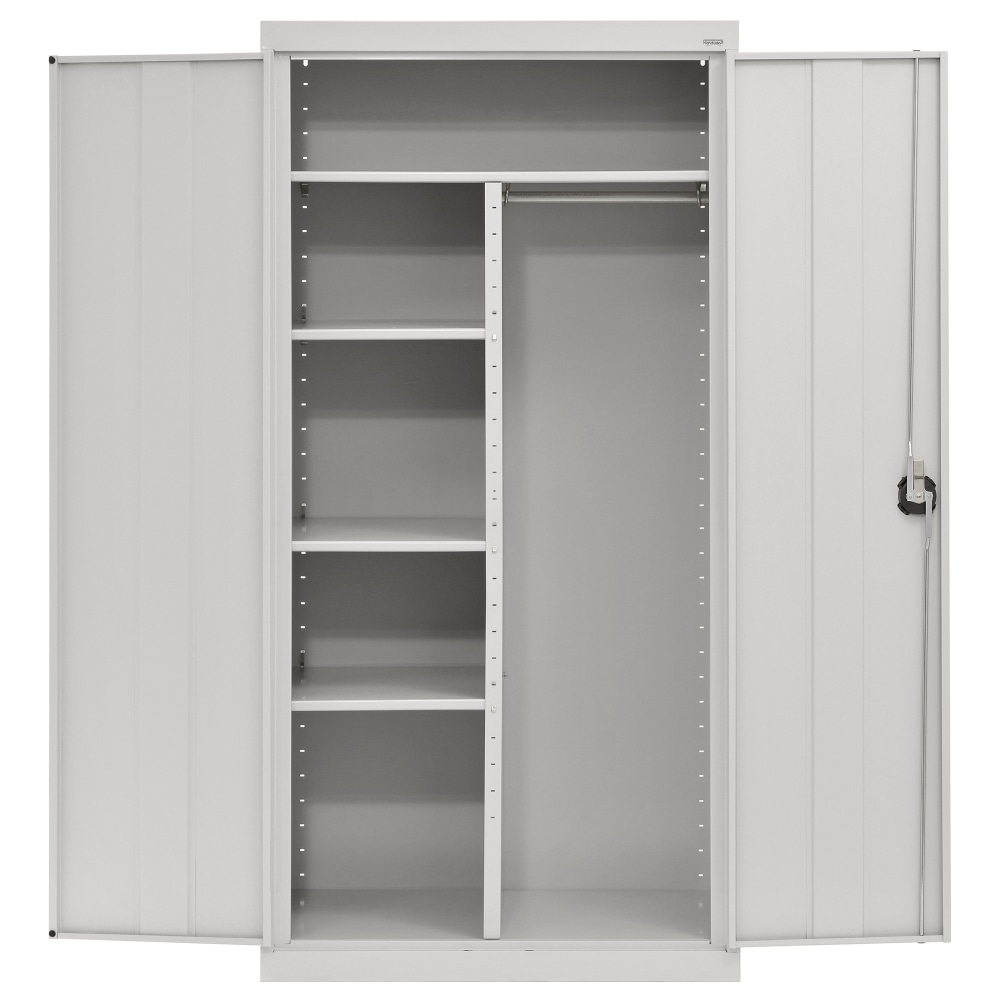 Sandusky Elite Series Heavy-Duty Assembled Combination Storage Cabinet, 72inH x 36inW x 18inD, Dove Gray MPN:EACR361872-05