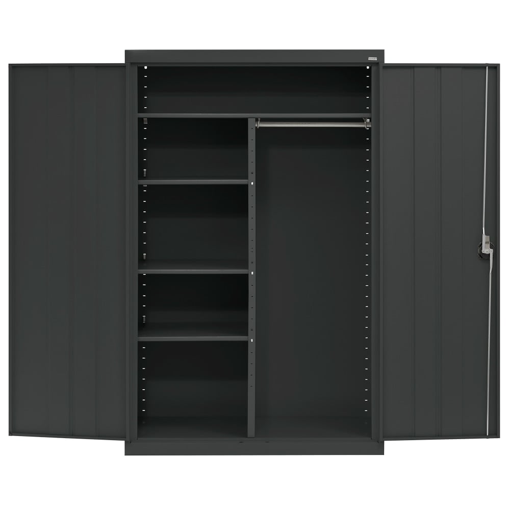 Sandusky Elite Series 46inW Heavy-Duty Assembled Combination Storage Cabinet, Black MPN:EACR462472-09