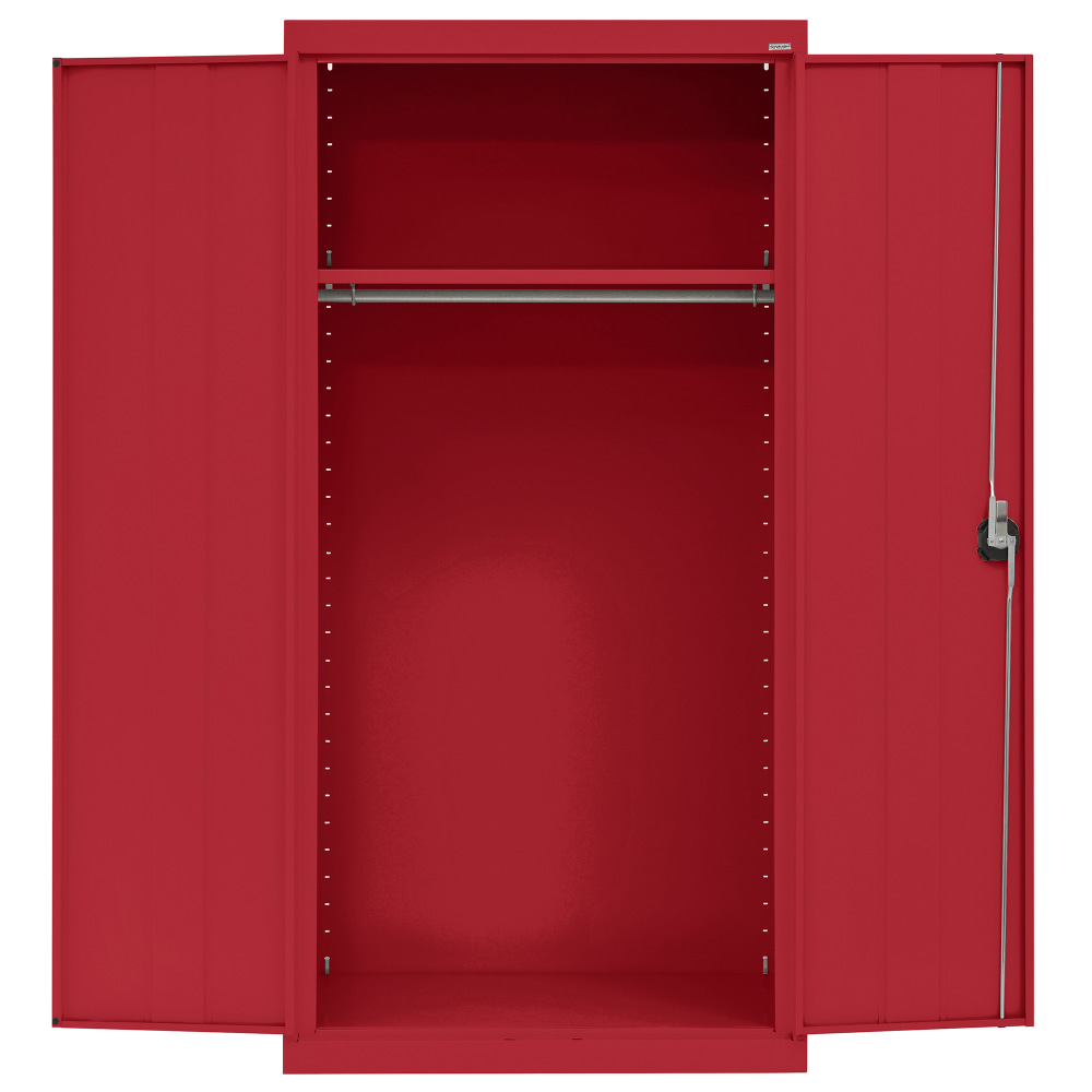 Sandusky Elite Series 36inW Heavy-Duty Wardrobe Storage Cabinet, Red MPN:EAWR362472-01