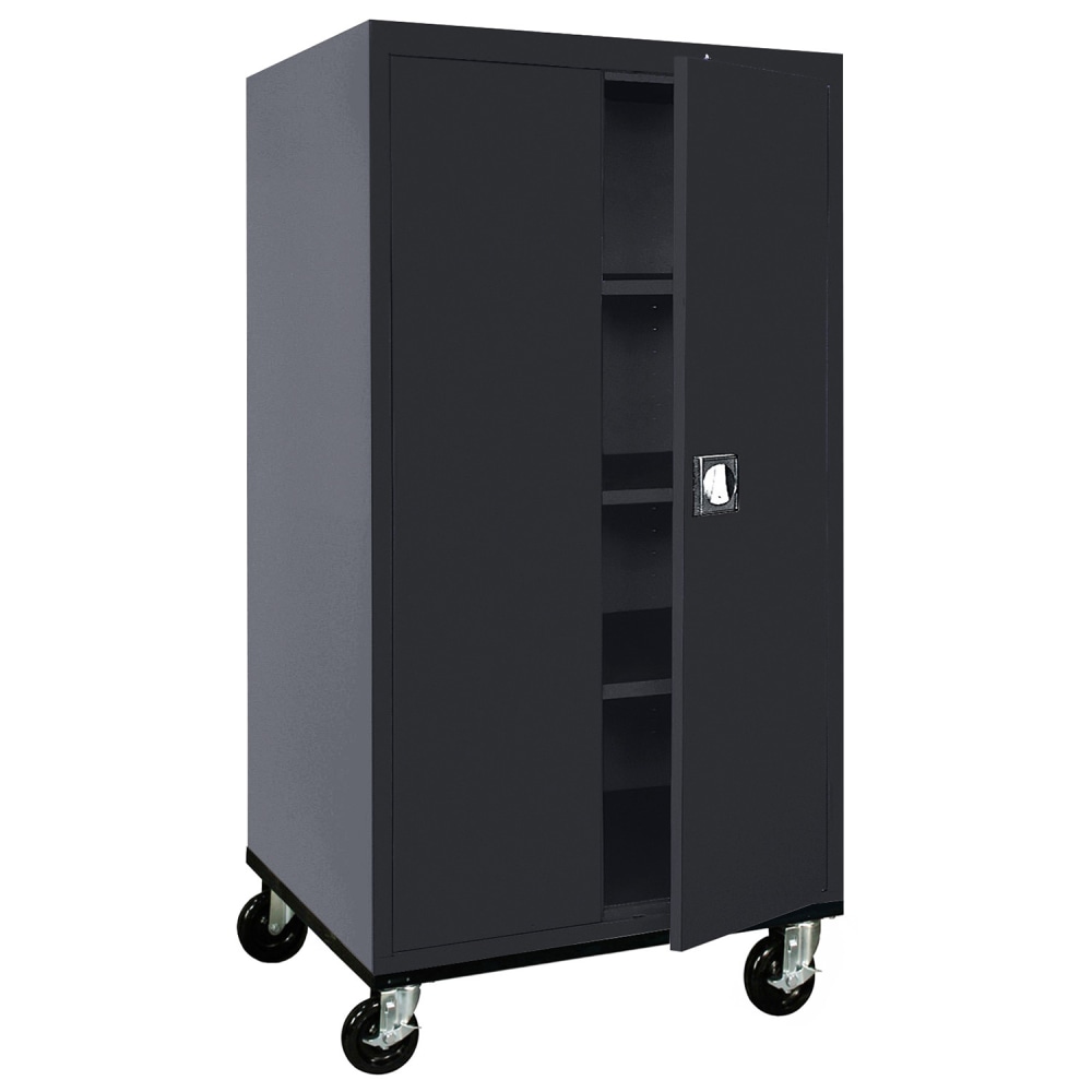 Sandusky Transport Series 36inW Heavy-Duty Mobile Storage Cabinet, Black MPN:TA3R362466-09