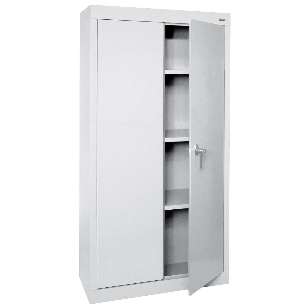 Sandusky Value Series 30inW Light Duty Storage Cabinet, 30in x 18in x 66in, Dove Gray MPN:VF31301866-05