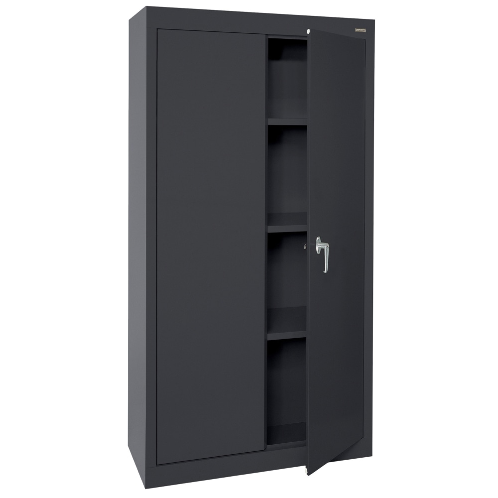 Sandusky Value Series 30inW Light Duty Storage Cabinet, 30in x 18in x 66in, Black MPN:VF31301866-09