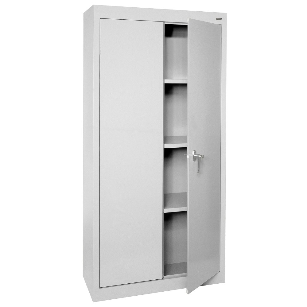 Sandusky Value Series 30inW Light Duty Storage Cabinet, 30in x 18in x 72in, Dove Gray MPN:VF31301872-05