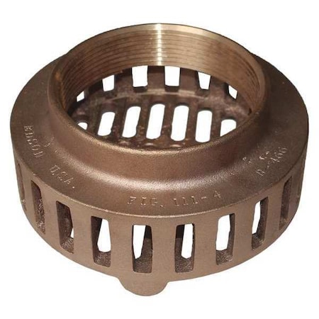 Suction Strainer, 4 in. NPT, Bronze MPN:11140