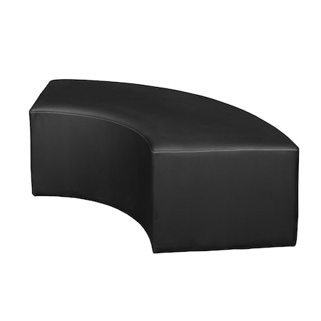 Regency Aurora Curved Vinyl Ottoman- Black MPN:N6265BK