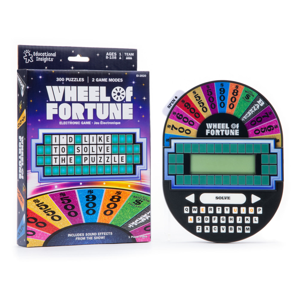 Educational Insights Wheel Of Fortune Electronic Game MPN:EI-2820