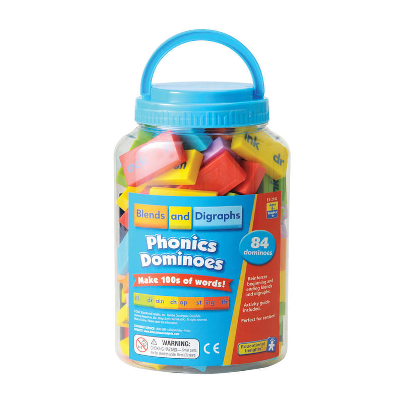 Learning Resources Blends And Digraphs Phonics Dominoes, Pack Of 84 MPN:EI-2942