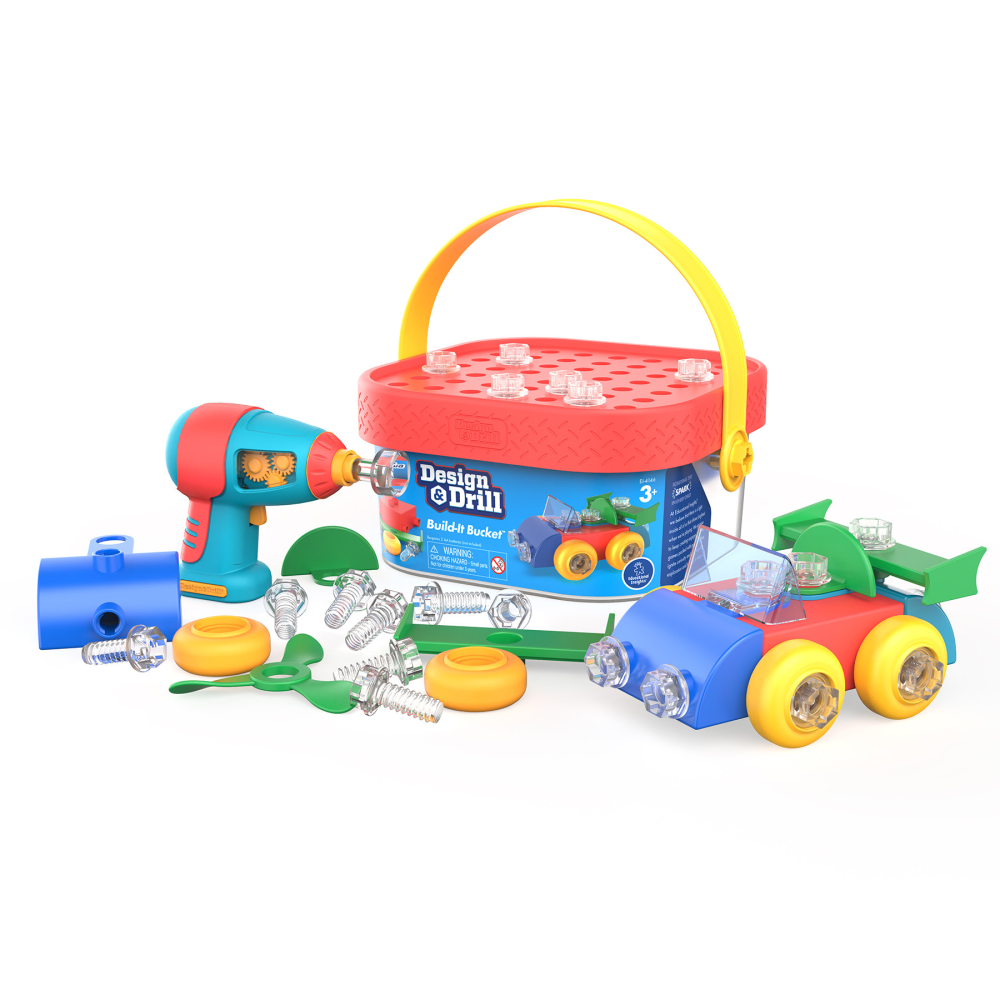 Educational Insights Design & Drill Build-It Bucket MPN:EI-4146