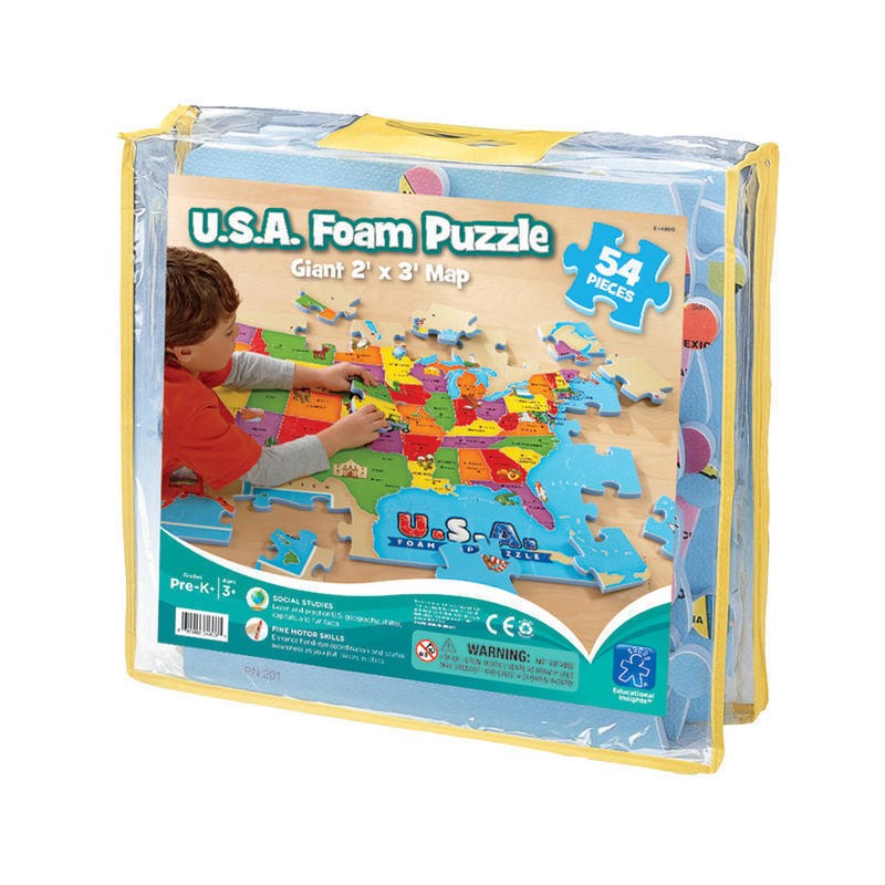 Educational Insights Foam Map Puzzle MPN:EI-4809