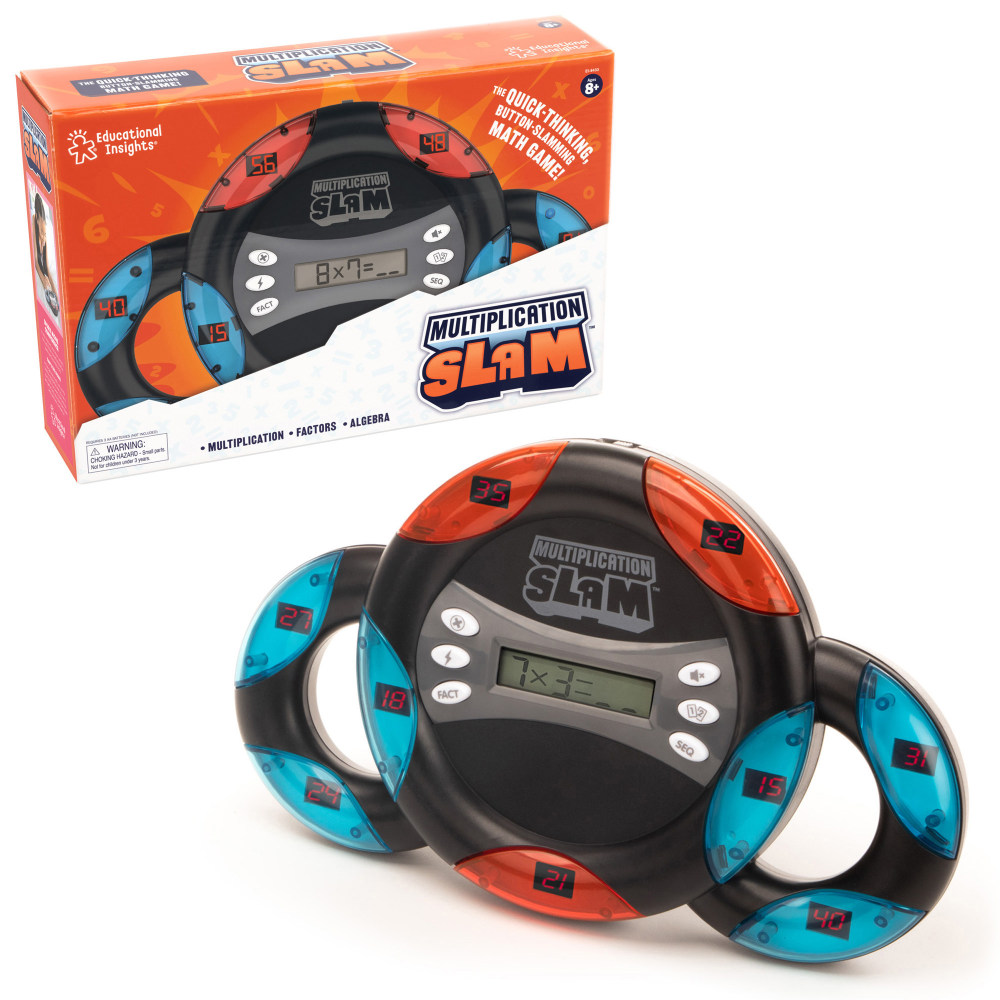 Educational Insights Multiplication Slam Handheld Electronic Math Game, 3rd Grade To 12th Grade MPN:EI-8433