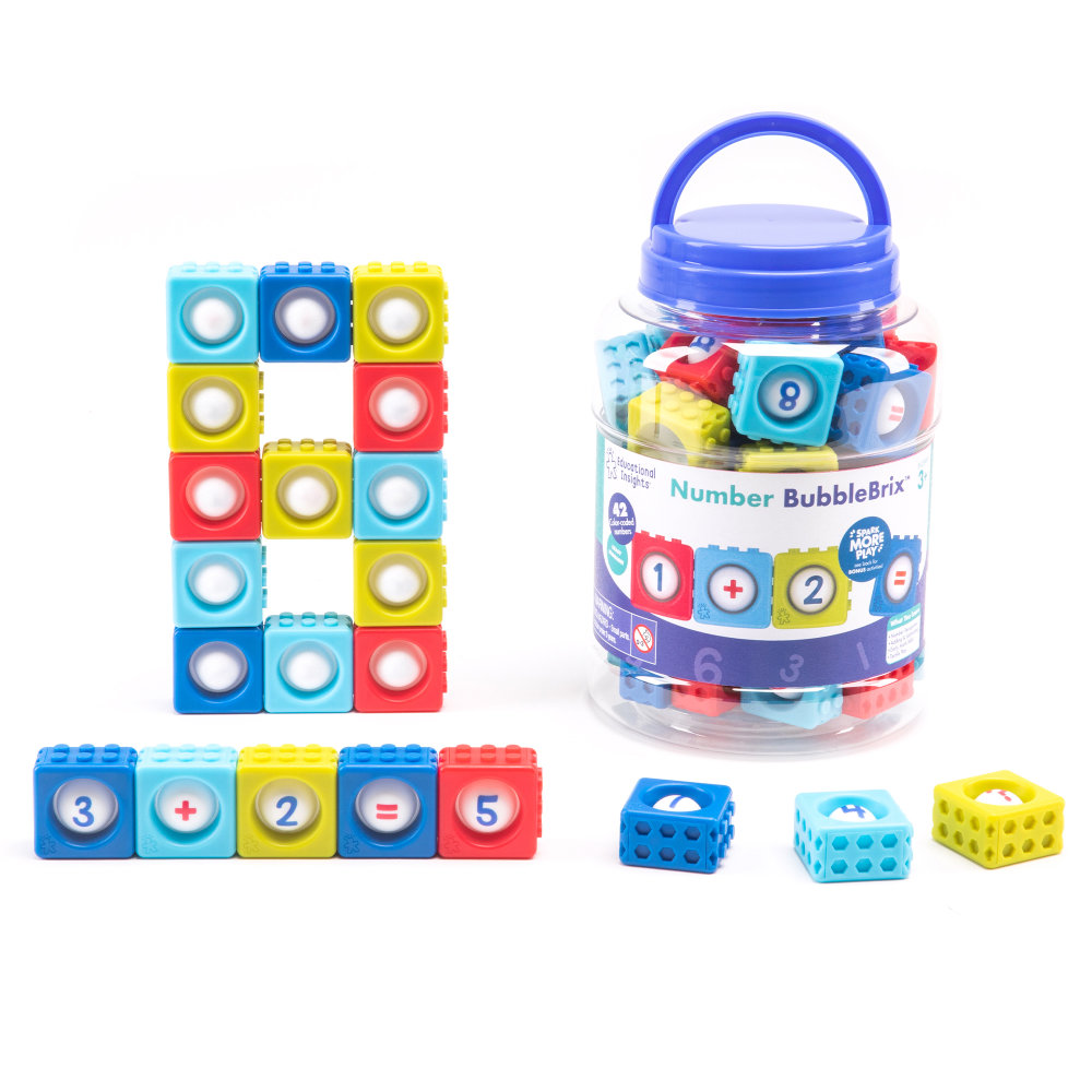 Educational Insights Number BubbleBrix, Multicolor MPN:EI-2599