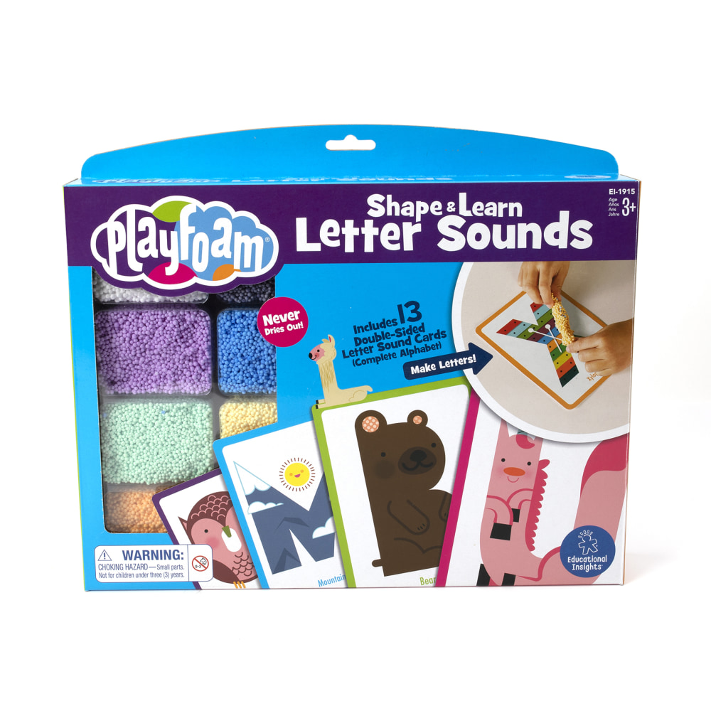 Educational Insights Playfoam Shape & Learn Letter Sounds, Multicolor MPN:EI-1915