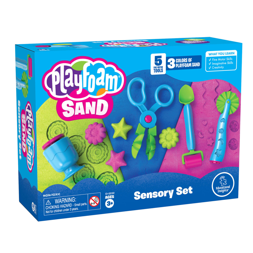 Educational Insights Playfoam Sand Sensory Set, Multicolor MPN:EI-2232