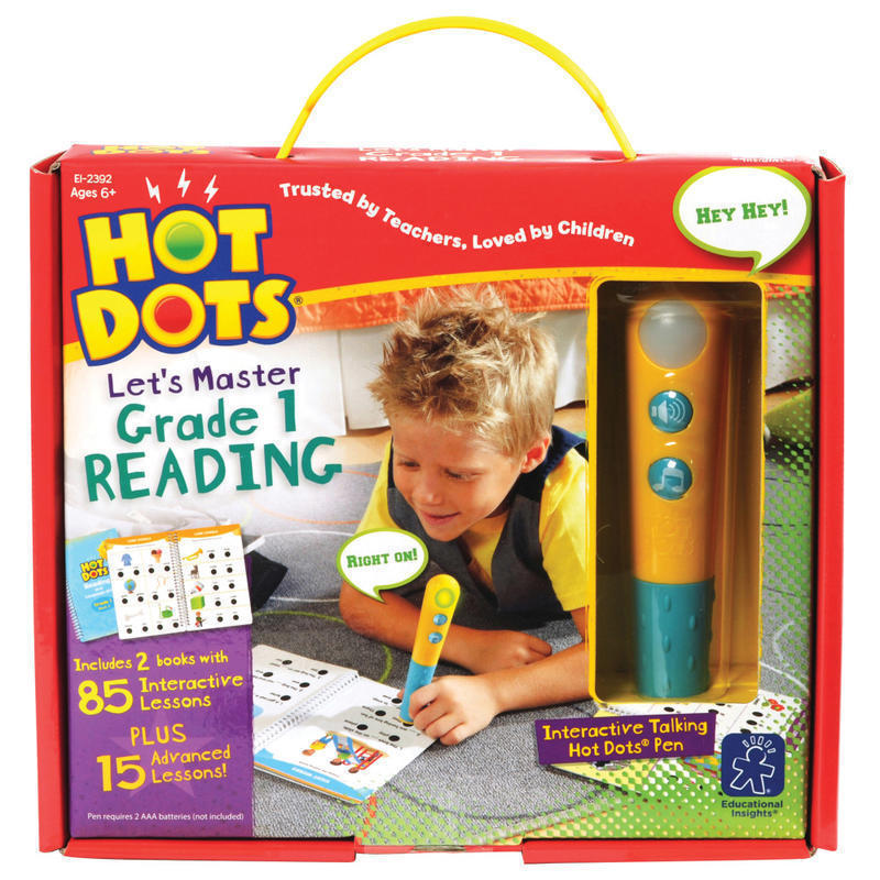 Educational Insights Hot Dots Lets Master Grade 1 Reading Set With Hot Dots Pen, Grade 1 MPN:EI-2392