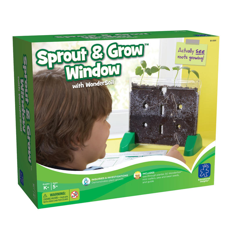 Educational Insights Sprout & Grow Window Kit, 4 5/8inH x 8 15/16inW x 10 11/16inD, Grades K-6 MPN:EI-5101