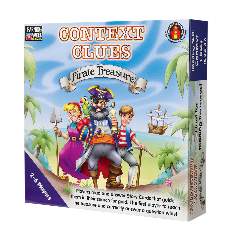 Learning Well Games Context Clues Blue Level Pirate Treasure Game, Reading, 3rd To 6th Grade MPN:LRN301