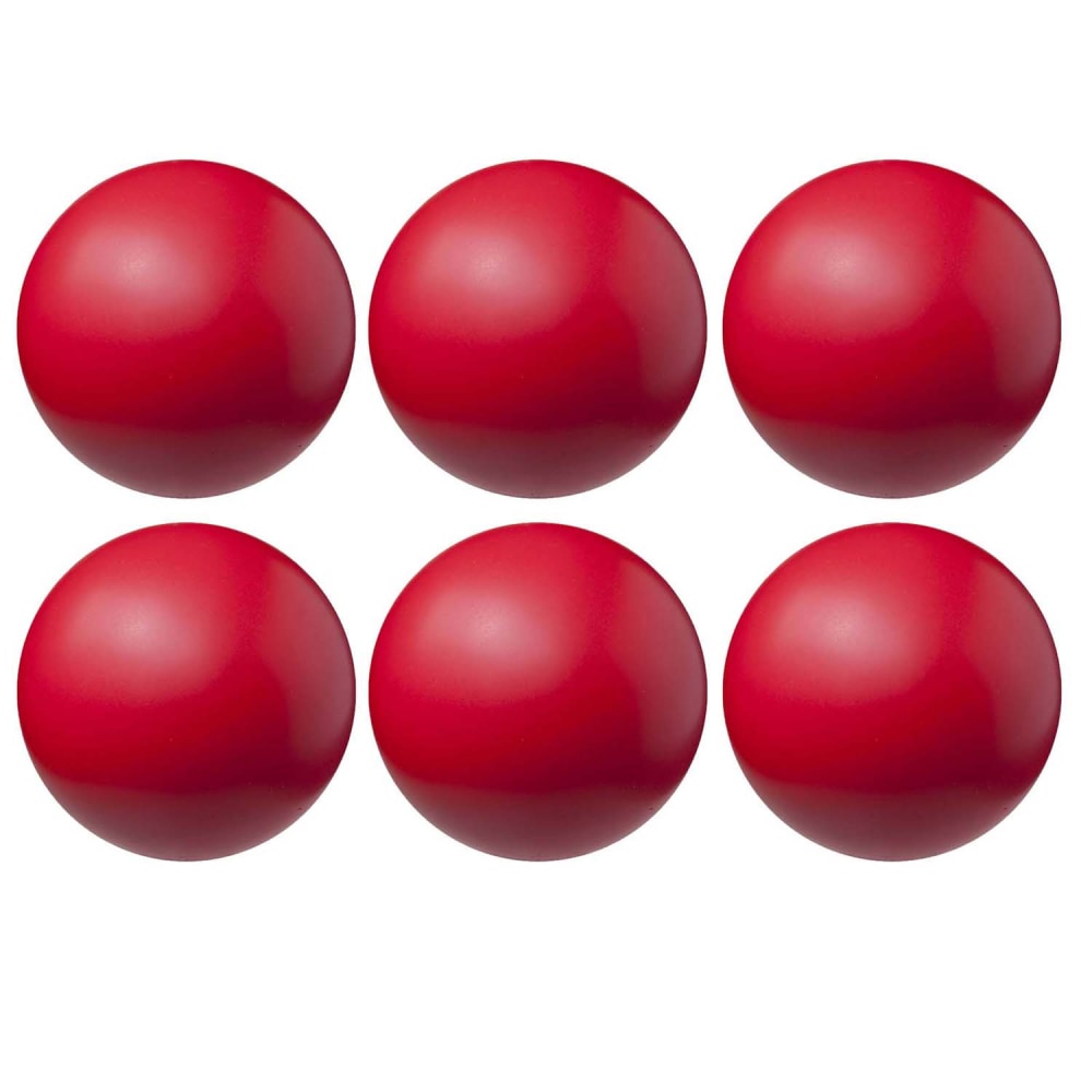 Champion Sports Coated High Density Foam Balls, 4in, Red, Pack Of 6 Balls MPN:CHSHD4-6