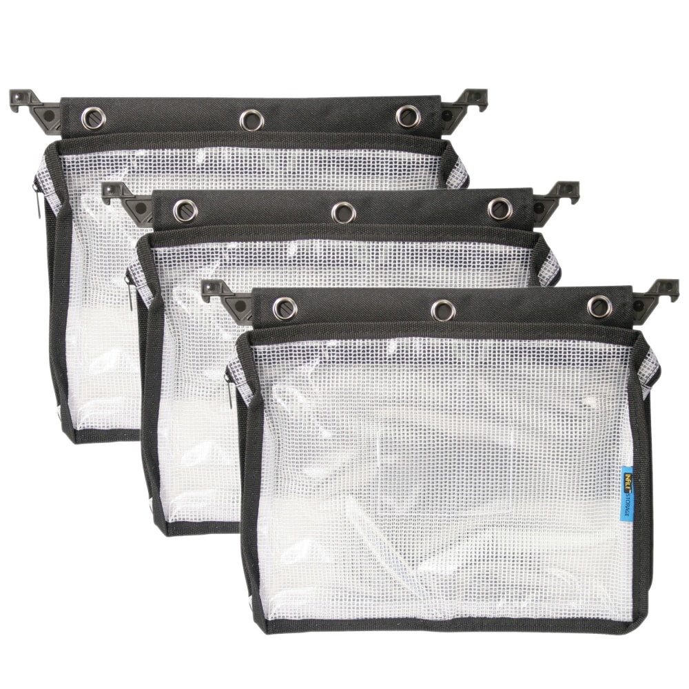 Innovative Storage Designs Expanding Zipper Pouches, 9-3/4in x 13in, Clear, Pack Of 3 Pouches MPN:AVT50904-3