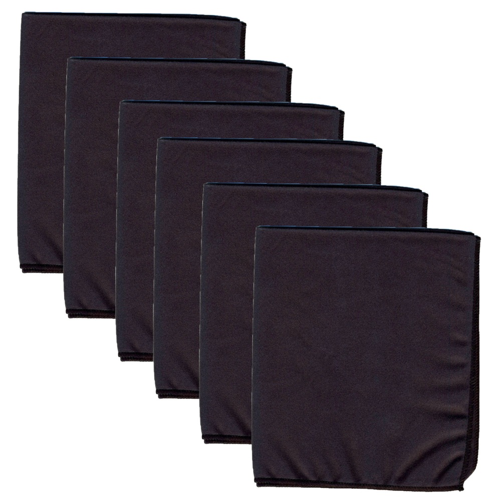 Pacon Microfiber Dry Erase Cloths, 12in X 14in, Black, Pack Of 6 Cloths MPN:PACAC2032-6