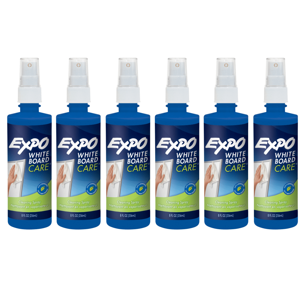 Expo White Board Cleaner, 8 Oz, Blue, Pack Of 6 Bottles MPN:SAN81803-6