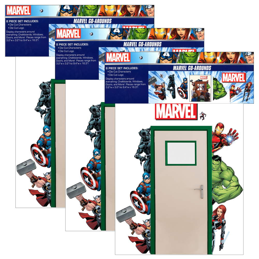 Eureka Marvel Go-Arounds, 8 Pieces Per Set, Pack Of 3 Sets MPN:EU-842661-3