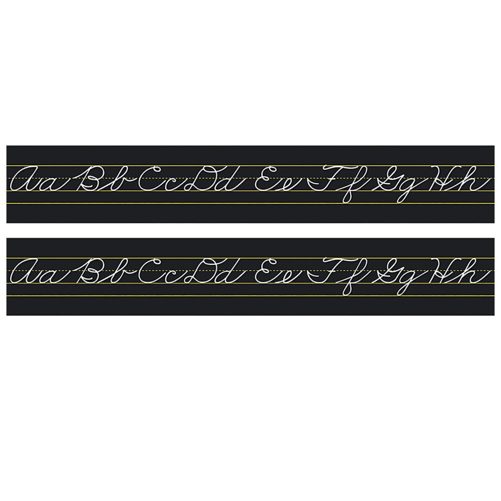 North Star Teacher Resources Traditional Cursive Alphabet Lines, Multicolor, Pack Of 2 Lines MPN:NST9034-2